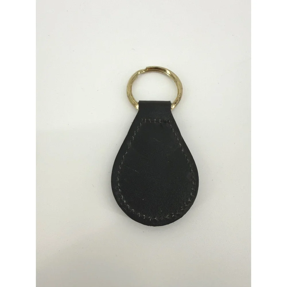 Vintage Masters Tournament Keychain OS Leather Gold Black Golf Memorabilia